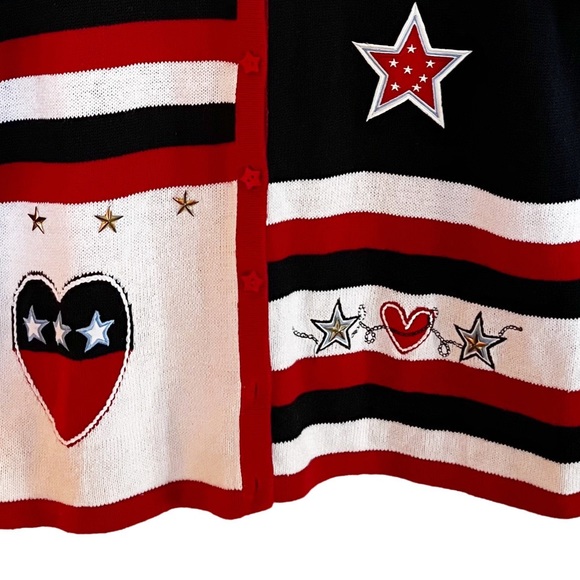 Vintage Americana Button Front Cardigan Sweater - Picture 6 of 8